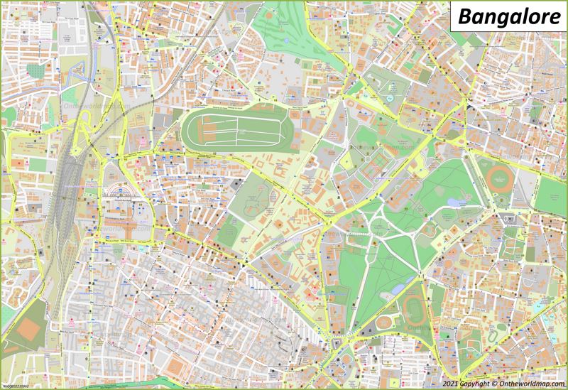 Bangalore City Centre Map