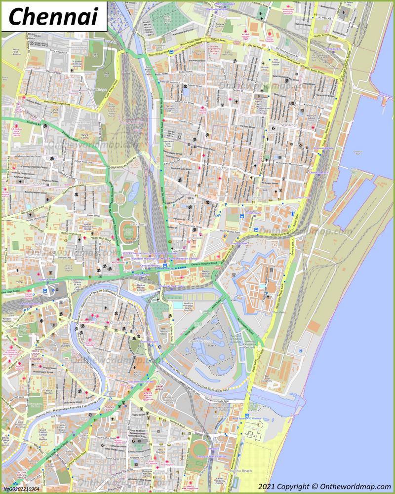 Chennai City Centre Map
