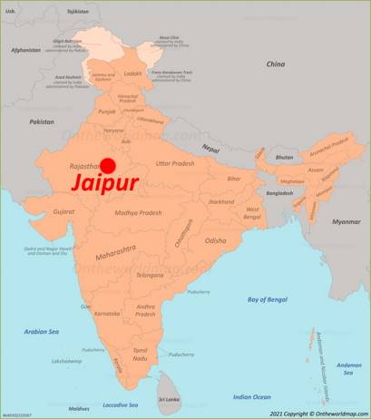 Jaipur Location Map