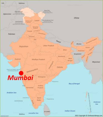 Mumbai Map | India | Maps of Mumbai (Bombay)
