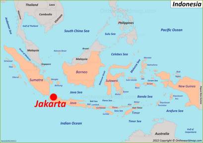Jakarta Location Map
