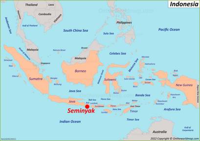 Seminyak Location Map
