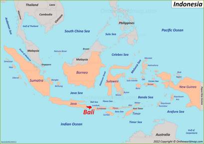 Bali Location Map
