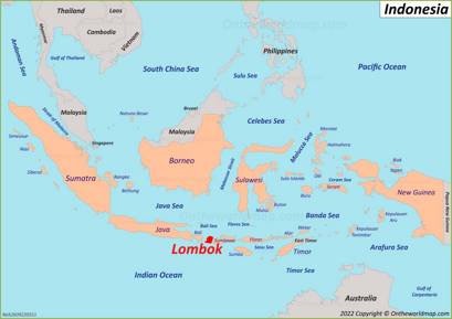Lombok Location Map