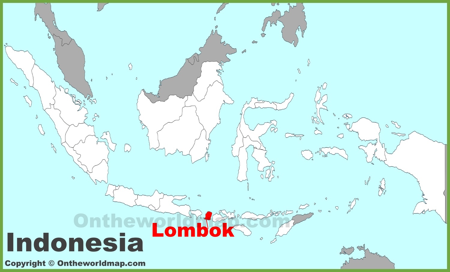 Image Result For Indonesia Lombok Map