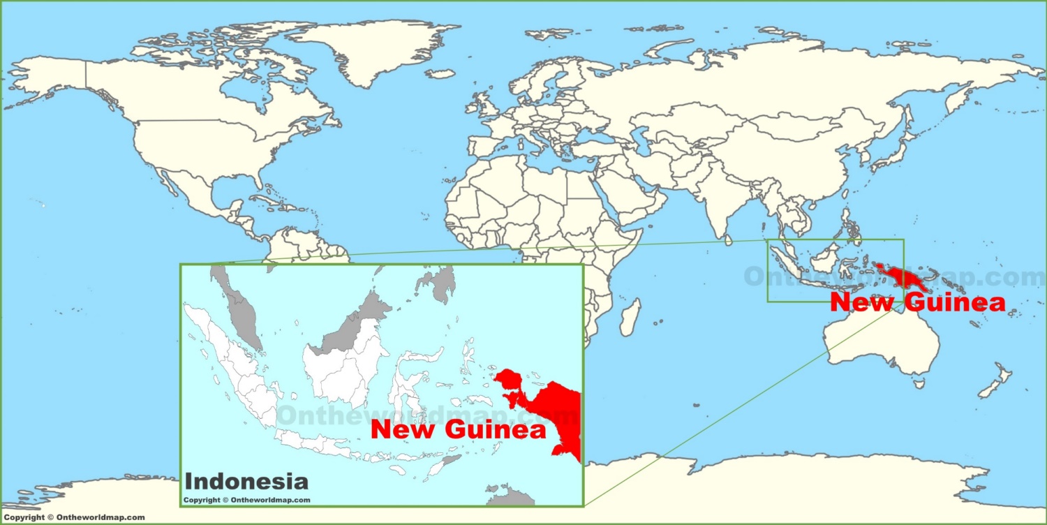 where is new guinea on a world map New Guinea On The World Map where is new guinea on a world map