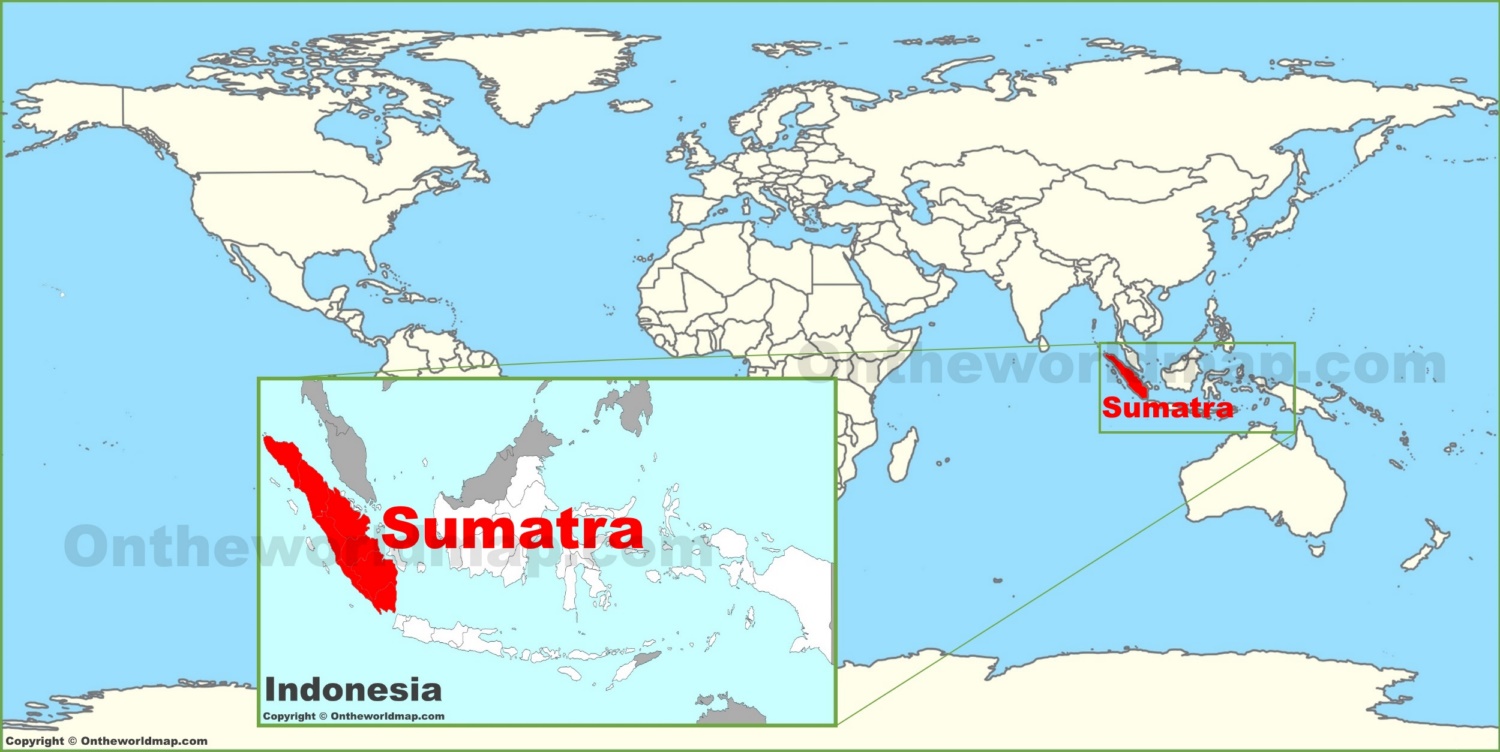 where is sumatra located on a world map Sumatra On The World Map where is sumatra located on a world map