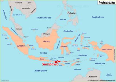 Sumbawa Island Location Map