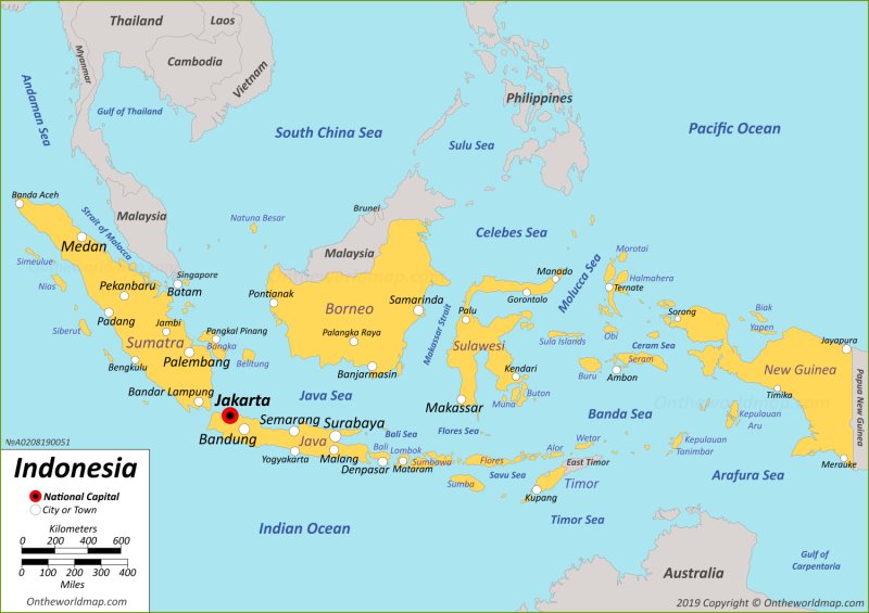 Map of Indonesia