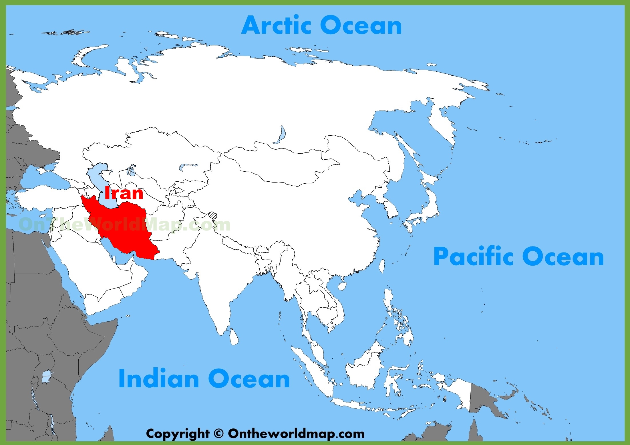 iran location on world map Iran Location On The Asia Map iran location on world map