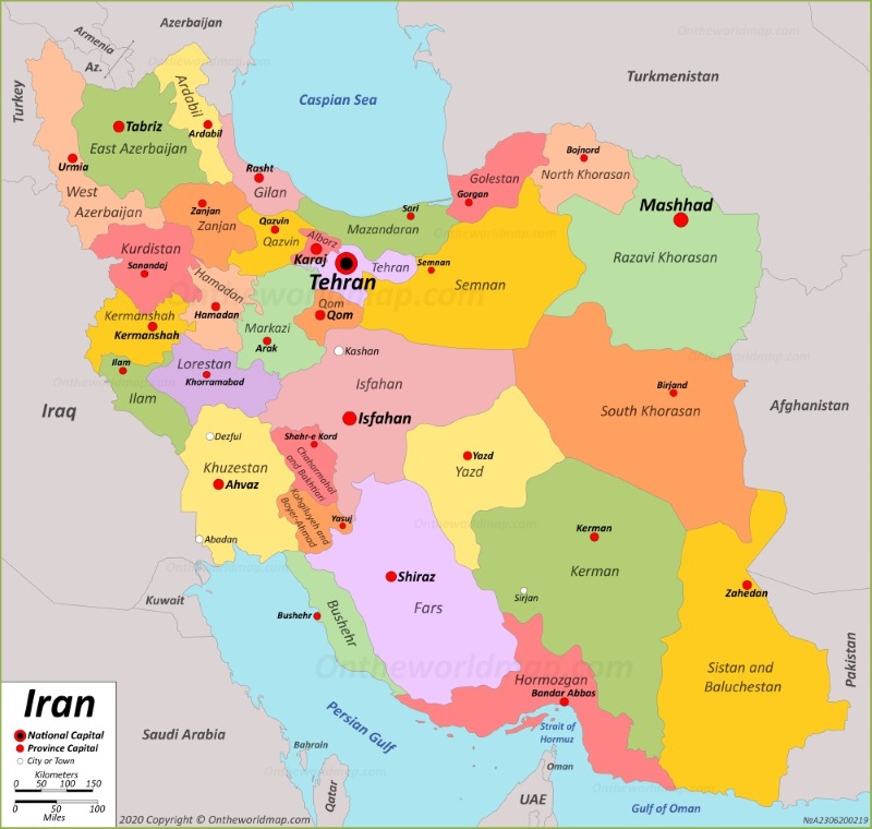 Iran Map Maps Of Iran