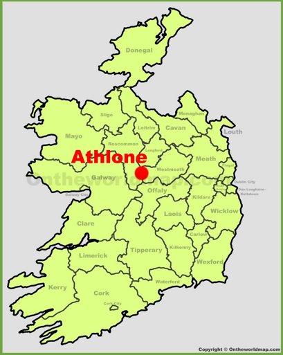 Athlone Location Map