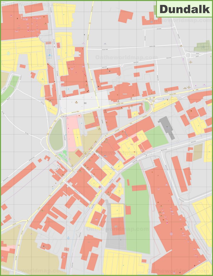 Dundalk City Centre Map