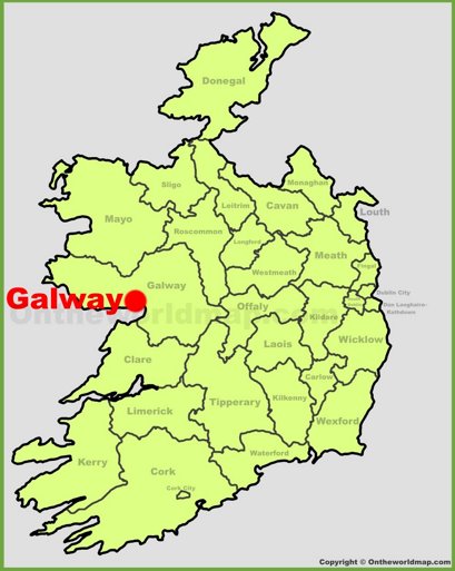 Galway Location Map