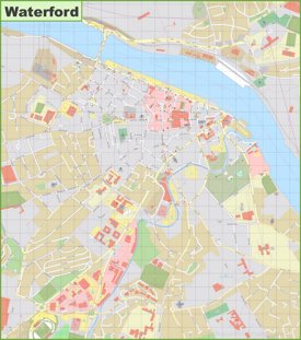 Large detailed map of Waterford