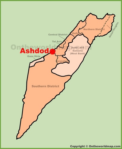 Ashdod Location Map