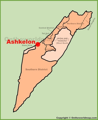 Ashkelon Location On The Israel Map Min 