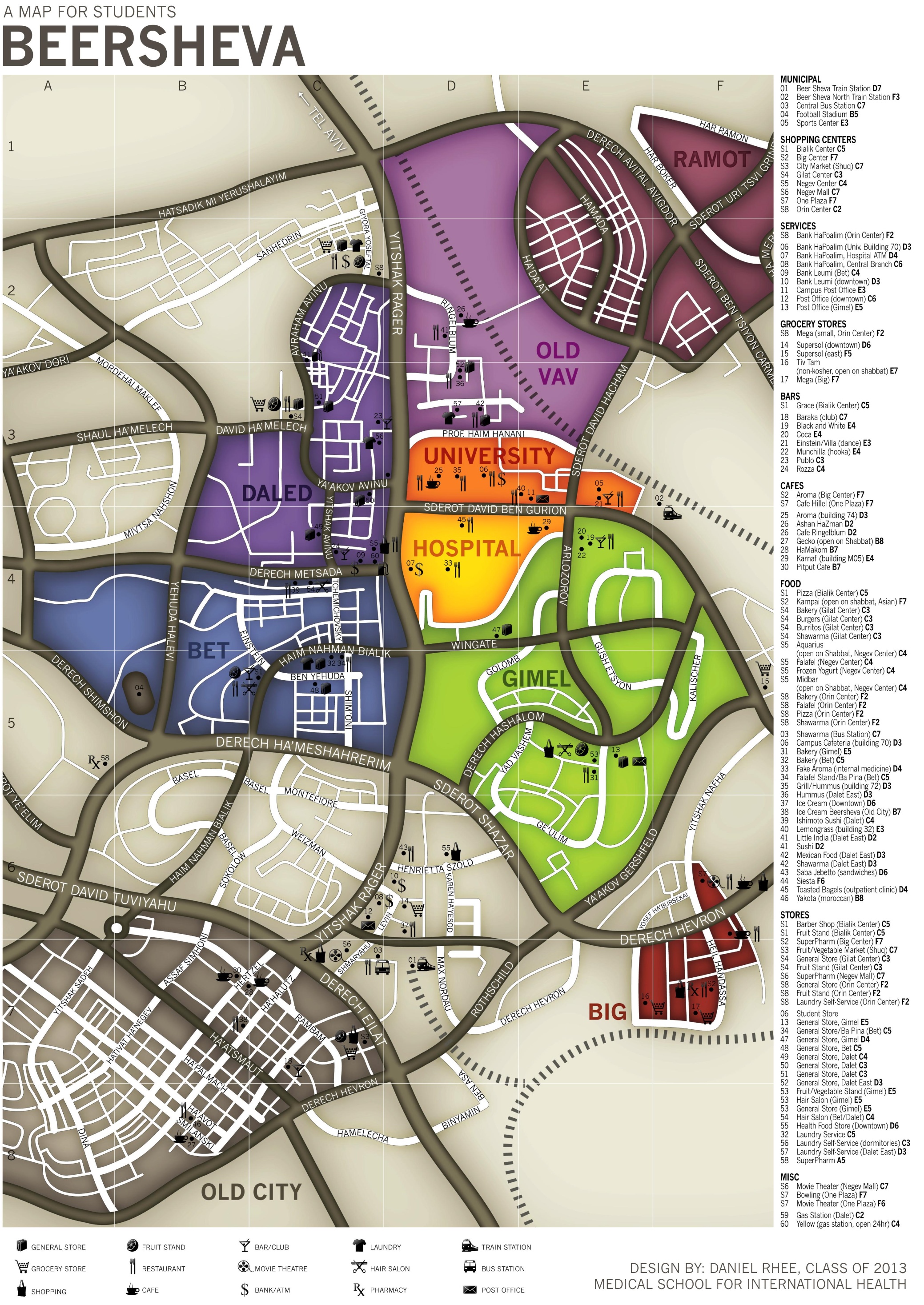 Beersheba Map For Students 