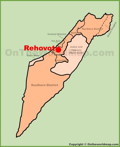 Rehovot Location Map