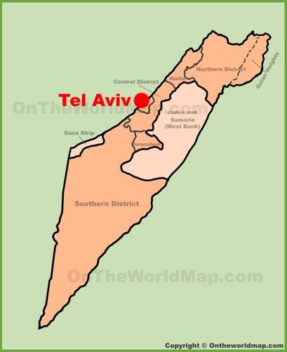 Tel Aviv Location Map