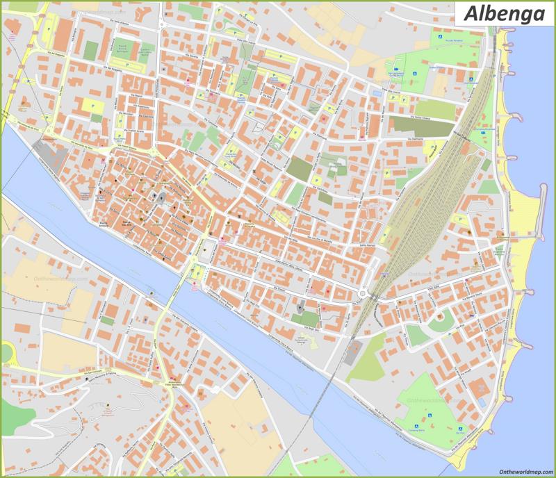 Map of Albenga