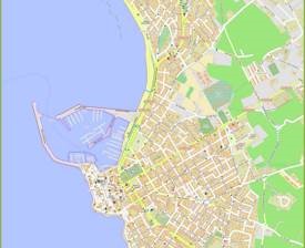 Detailed Map of Alghero