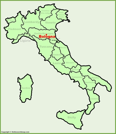 Bologna Location Map