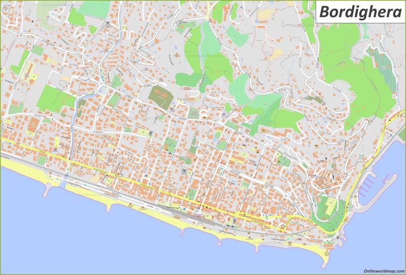 Map of Bordighera