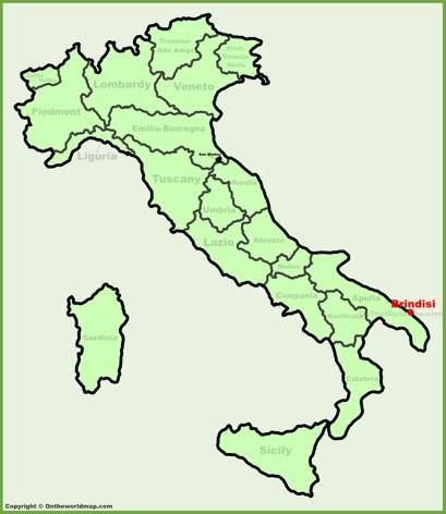 Brindisi Location Map