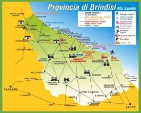Province of Brindisi tourist map