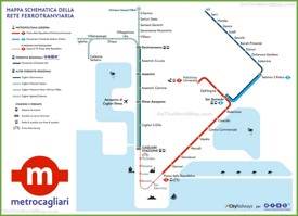 Cagliari metro map