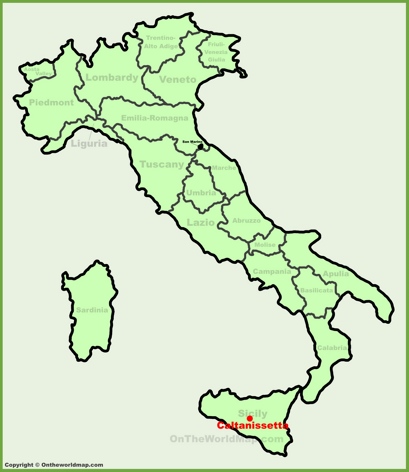 Caltanissetta Location Map