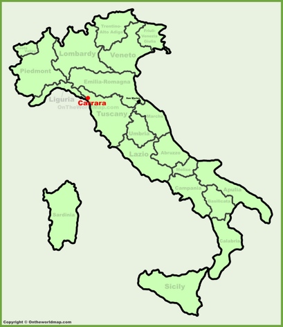 Carrara Location Map