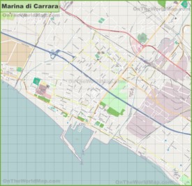Map of Marina di Carrara
