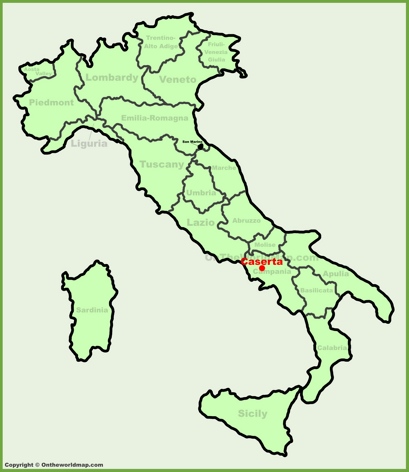 Caserta Location Map