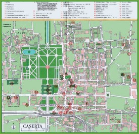 Caserta tourist map