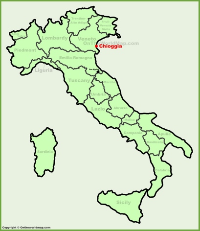 Chioggia Location Map