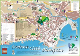 Crotone tourist map