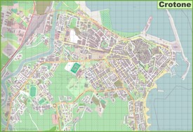 Large detailed map of Crotone