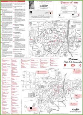Faenza tourist map