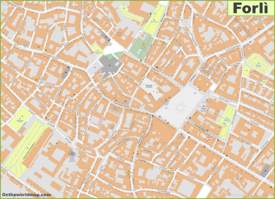 Forlì Old Town Map