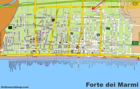 Forte dei Marmi Tourist Map