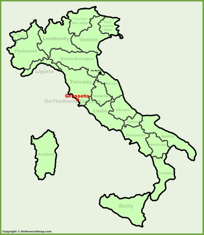 Grosseto Location Map