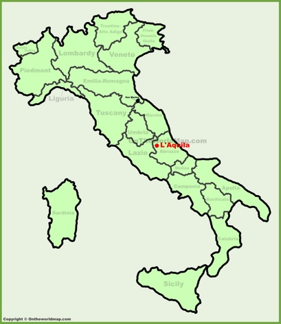 L'Aquila Location Map