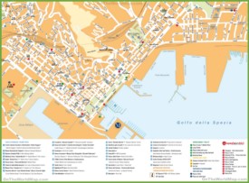 La Spezia tourist map