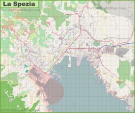 Large detailed map of La Spezia