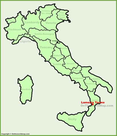 Lamezia Terme Location Map