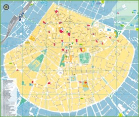 Lecce sightseeing map