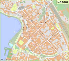 Lecco Old Town Map