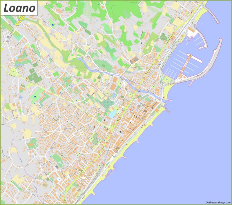 Detailed Map of Loano